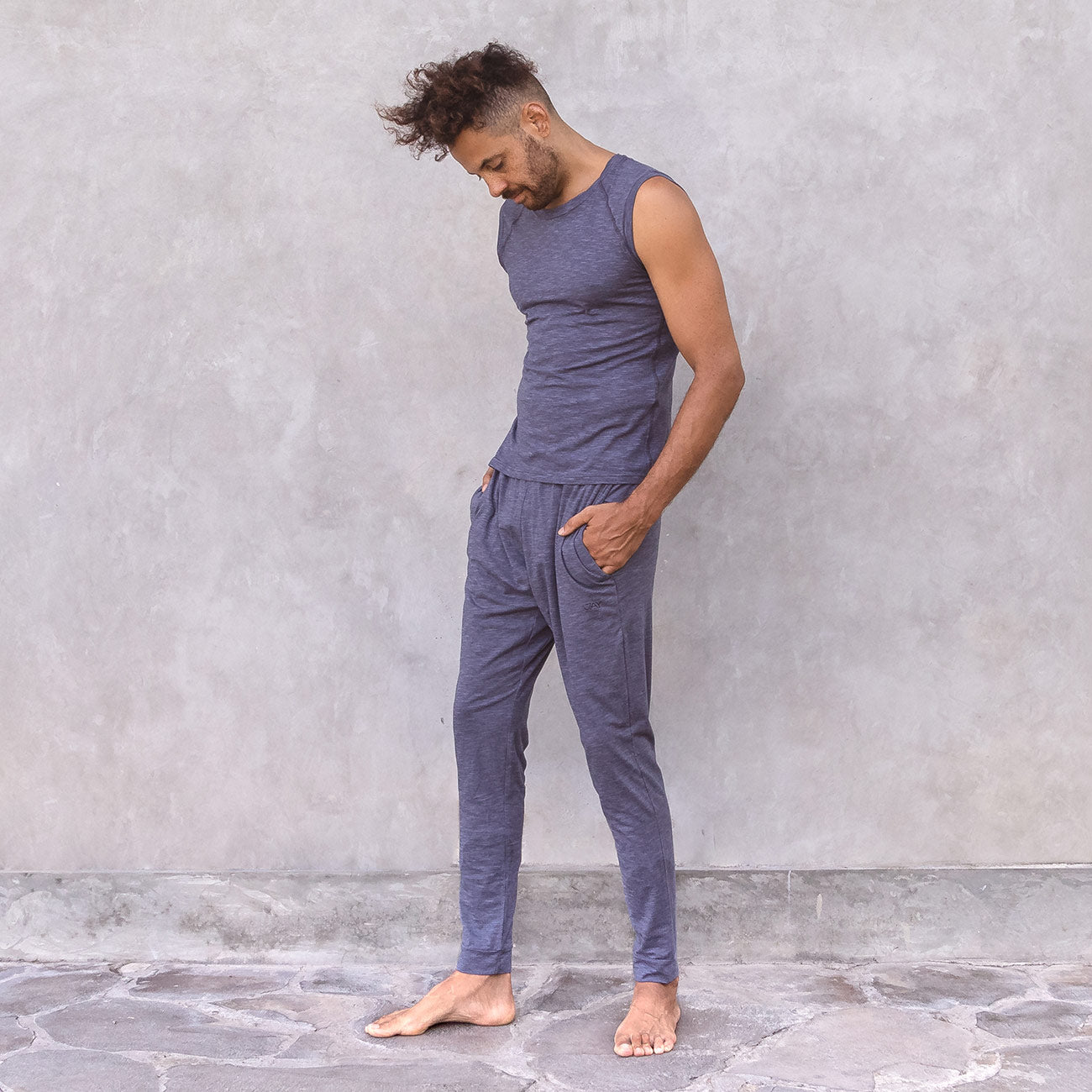 Jaya Organics Yogahose Johnny - Nightblue Melange