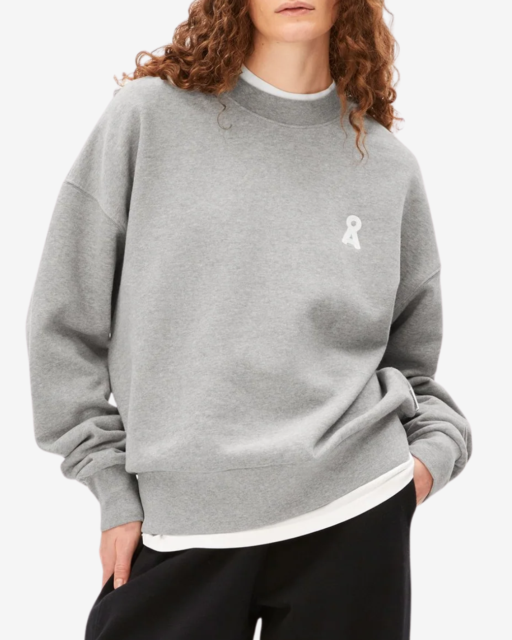 ICONIC Å ALIZAA SWEAT - Silver Melange