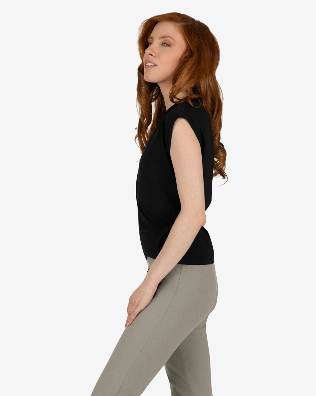 Aurora Wrap Top Onyx Black