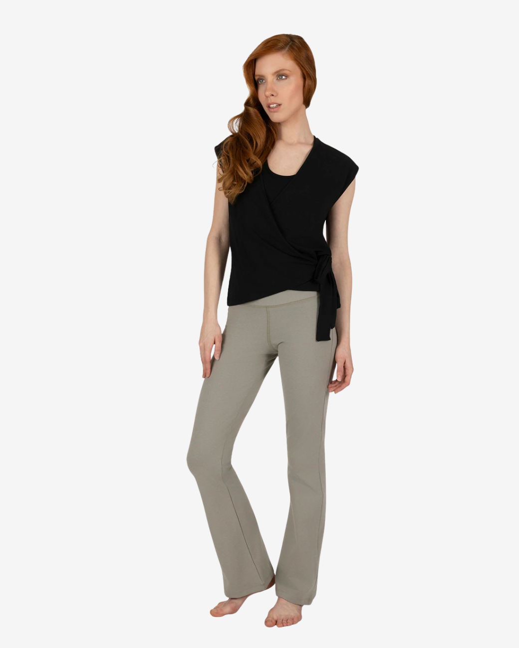 Aurora Wrap Top Onyx Black