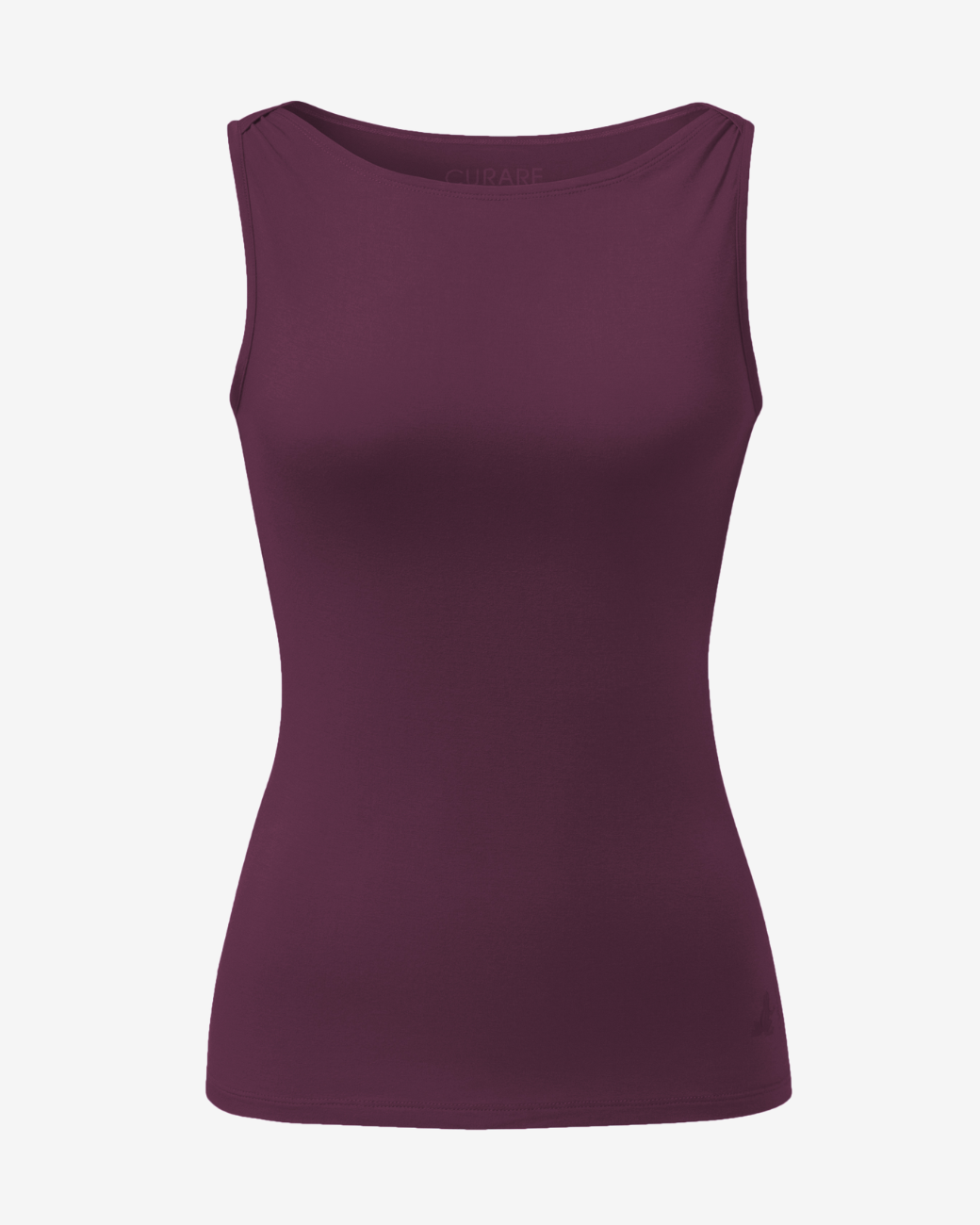 Boat Neck Top -  Dark Plum