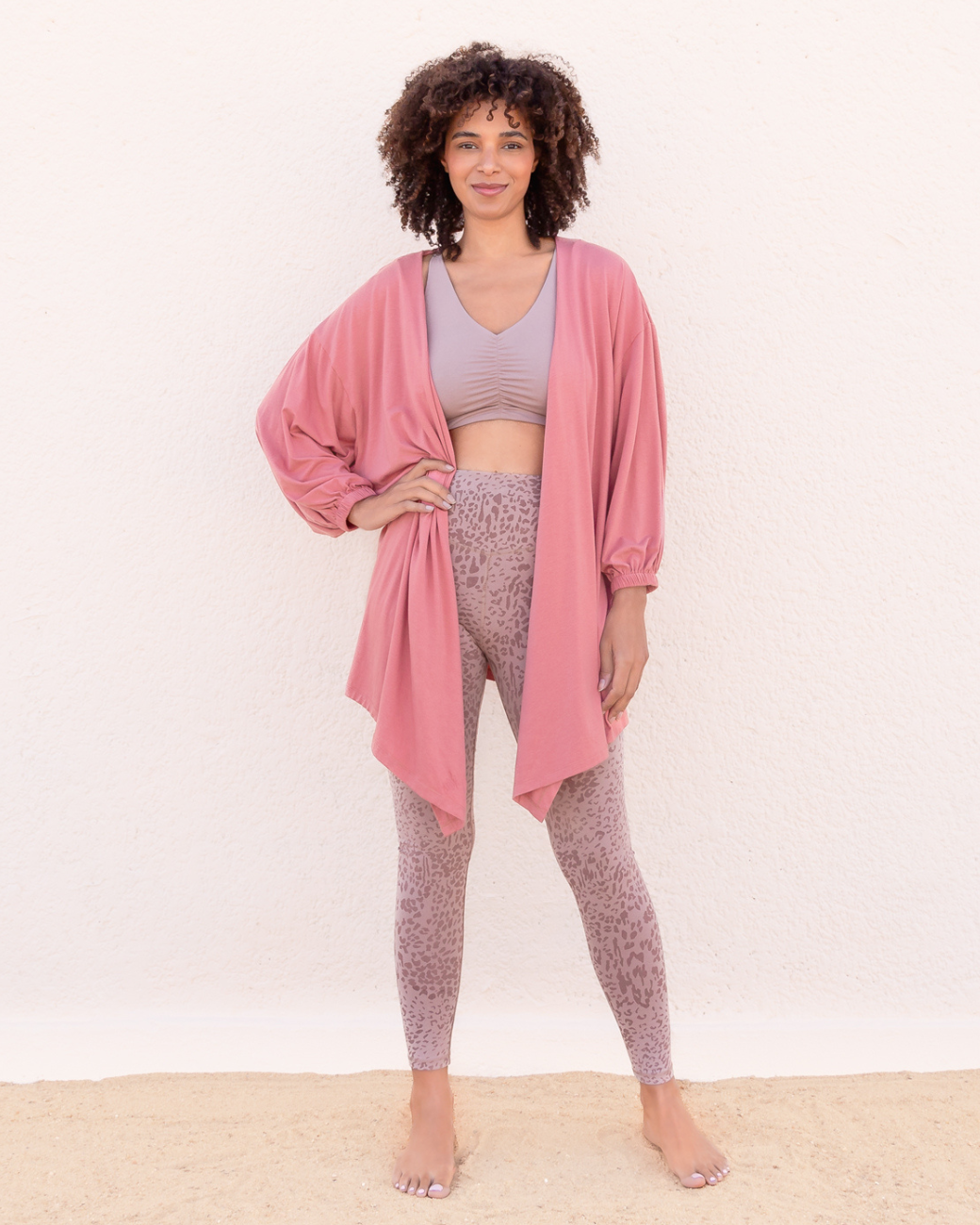 Leggings Susan Animal - Taupe