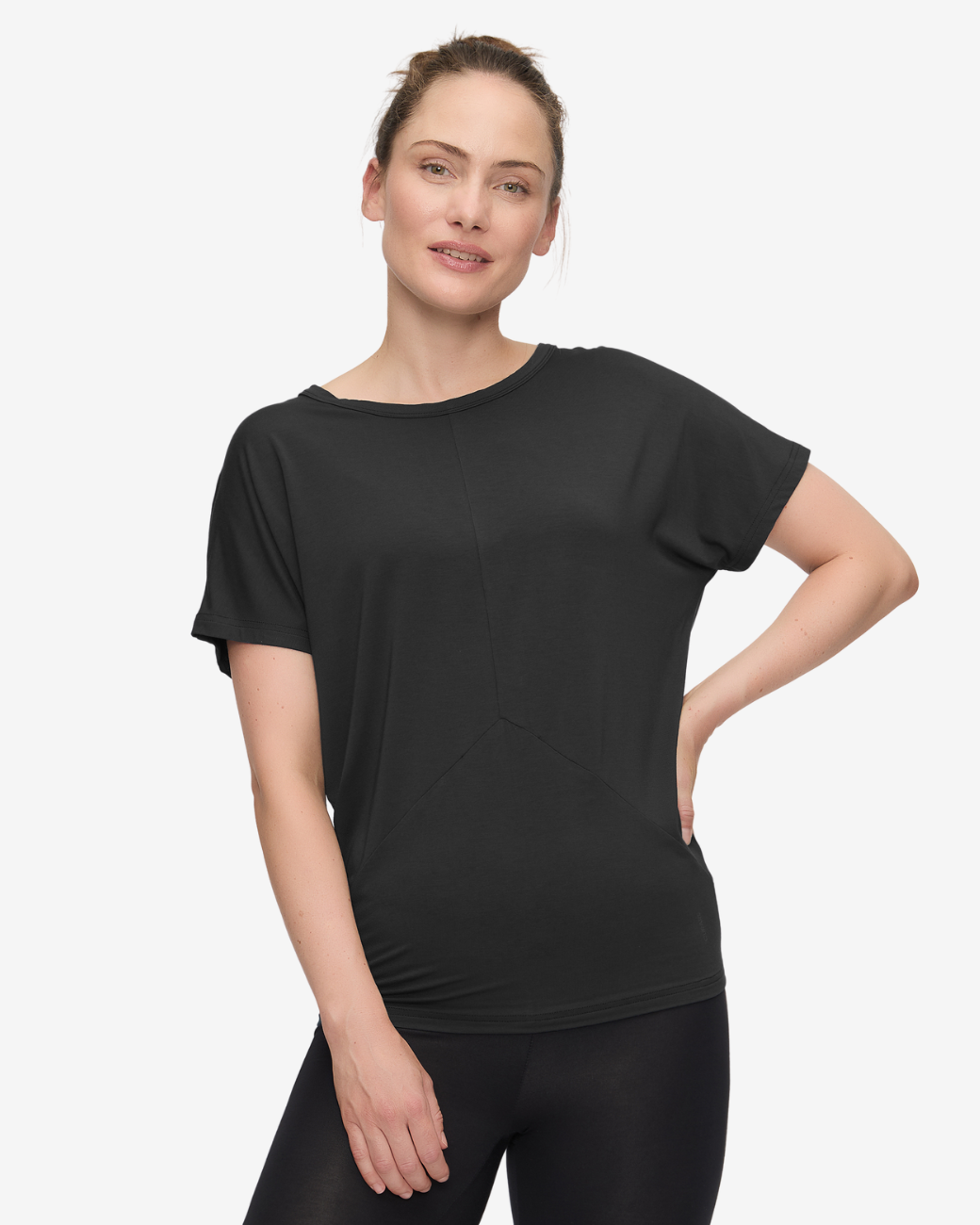 Shirt Round Neck - Black