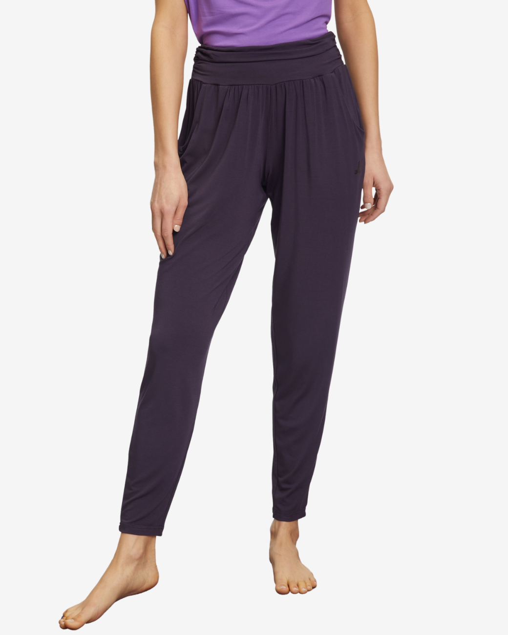 Long Pants Relaxed - Dark Aubergine