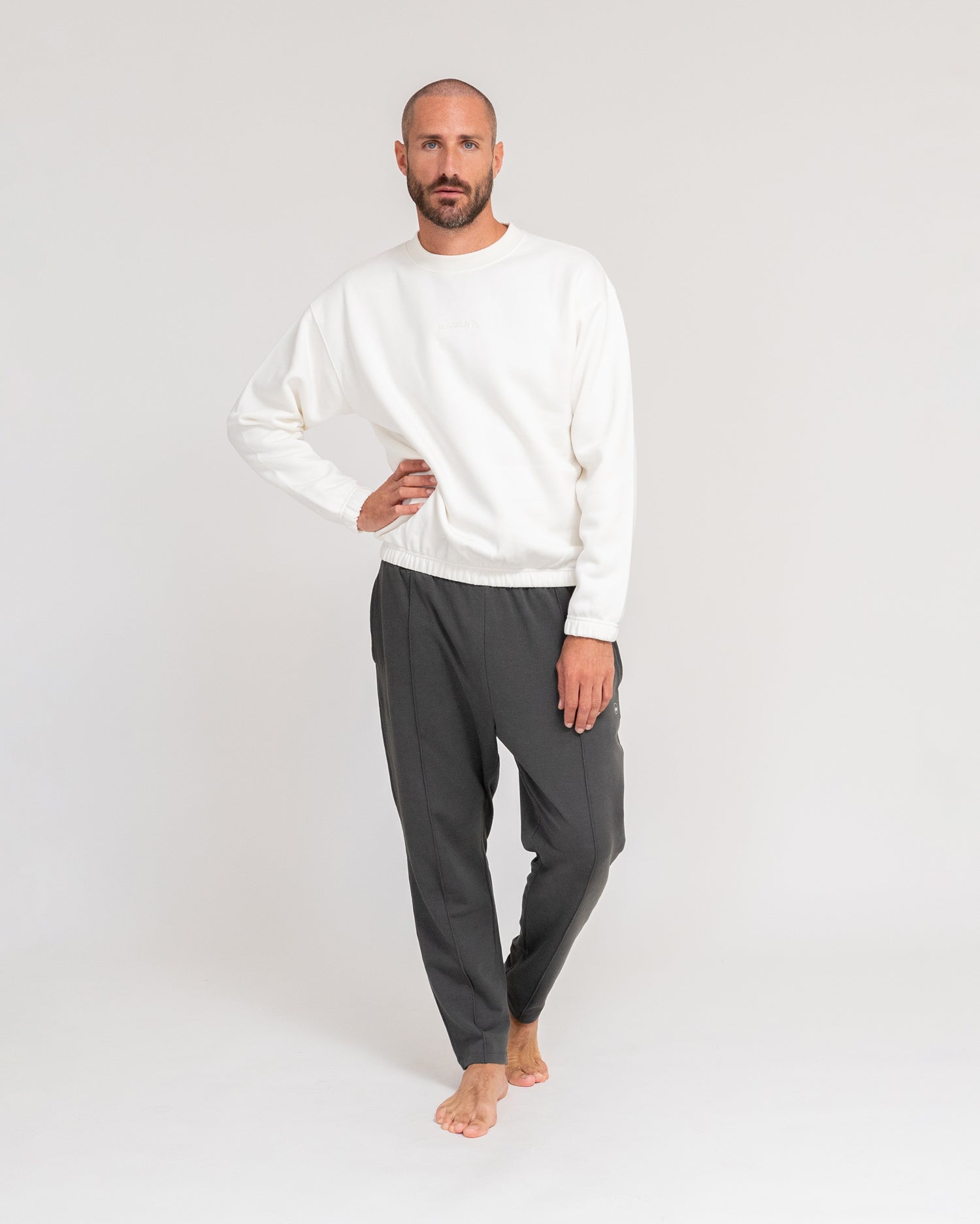 Marshmallow - Lotuscrafts Yoga Sweater Men Full Body