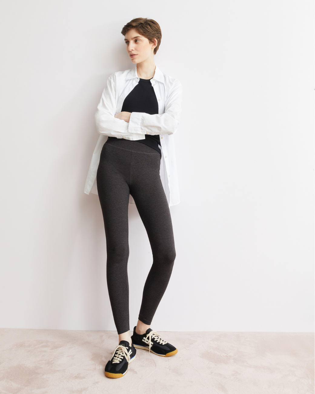 Leggings FARIBAA - steel melange
