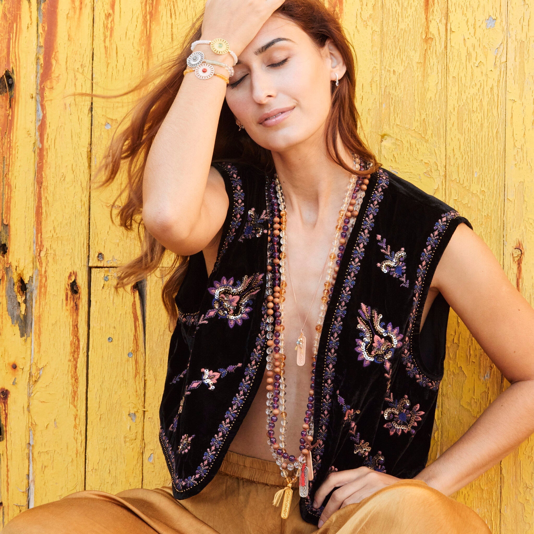 Mala Kette Clear Your Mind - Bergkristall