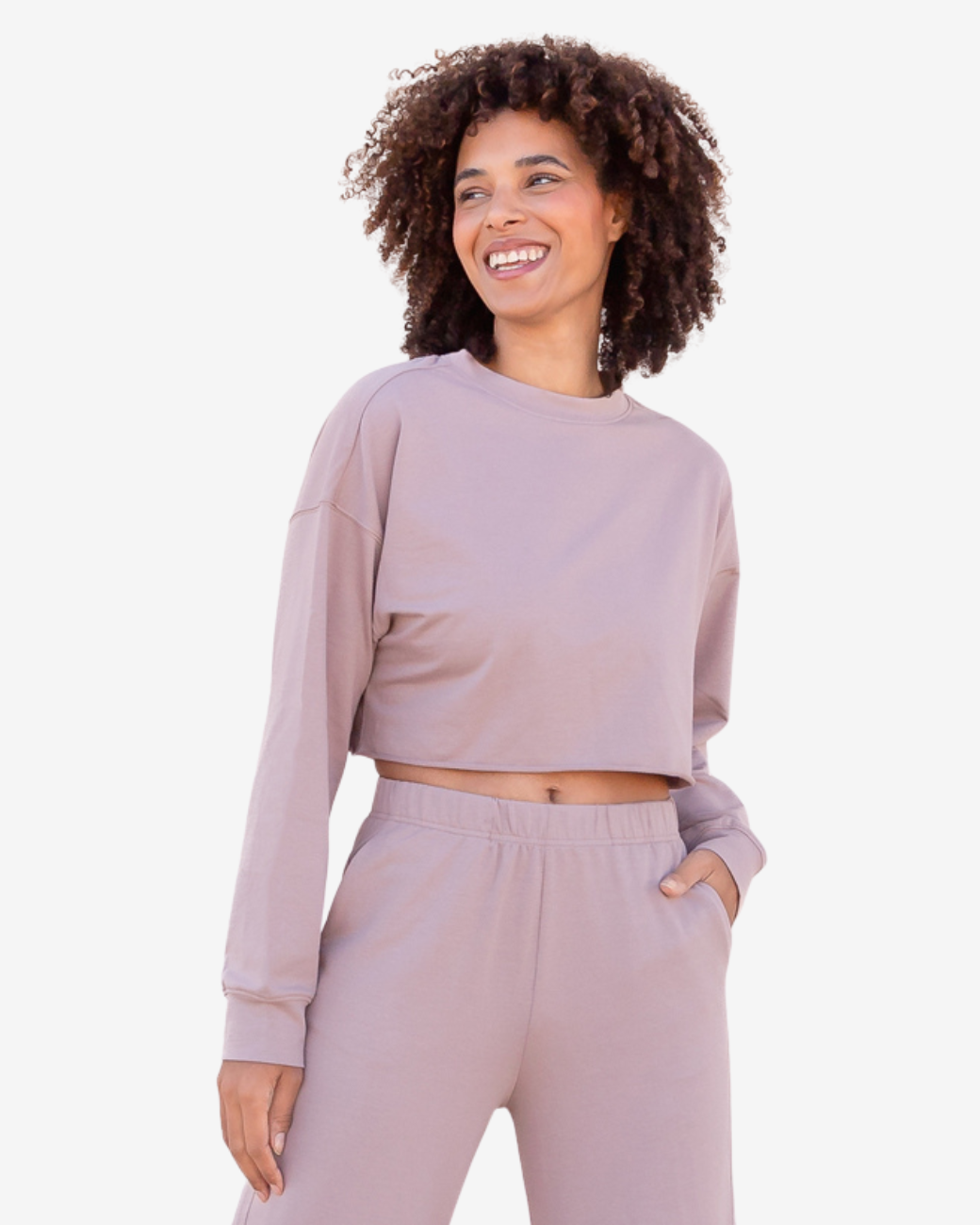 Crop-Sweater Alex - Taupe