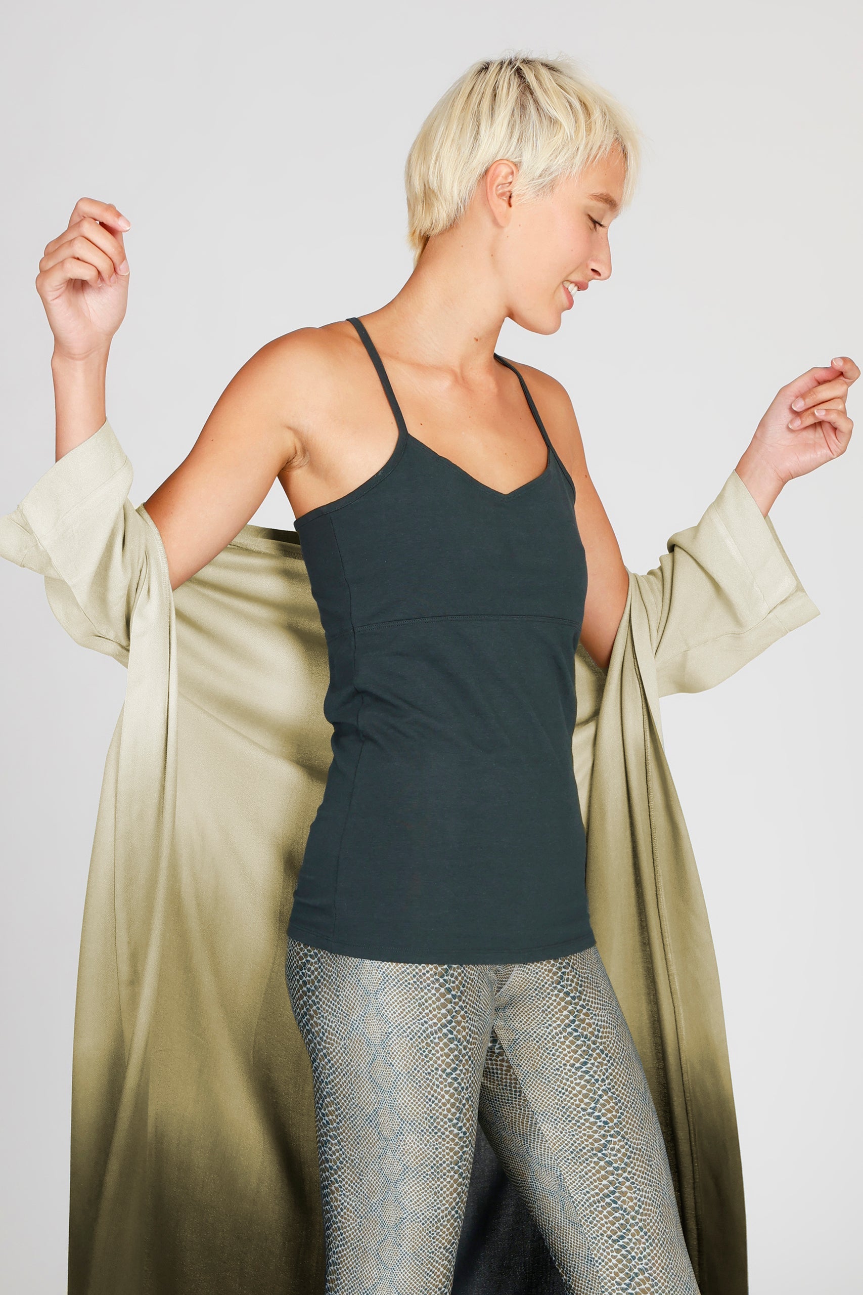 Kismet Kimono Green Shades