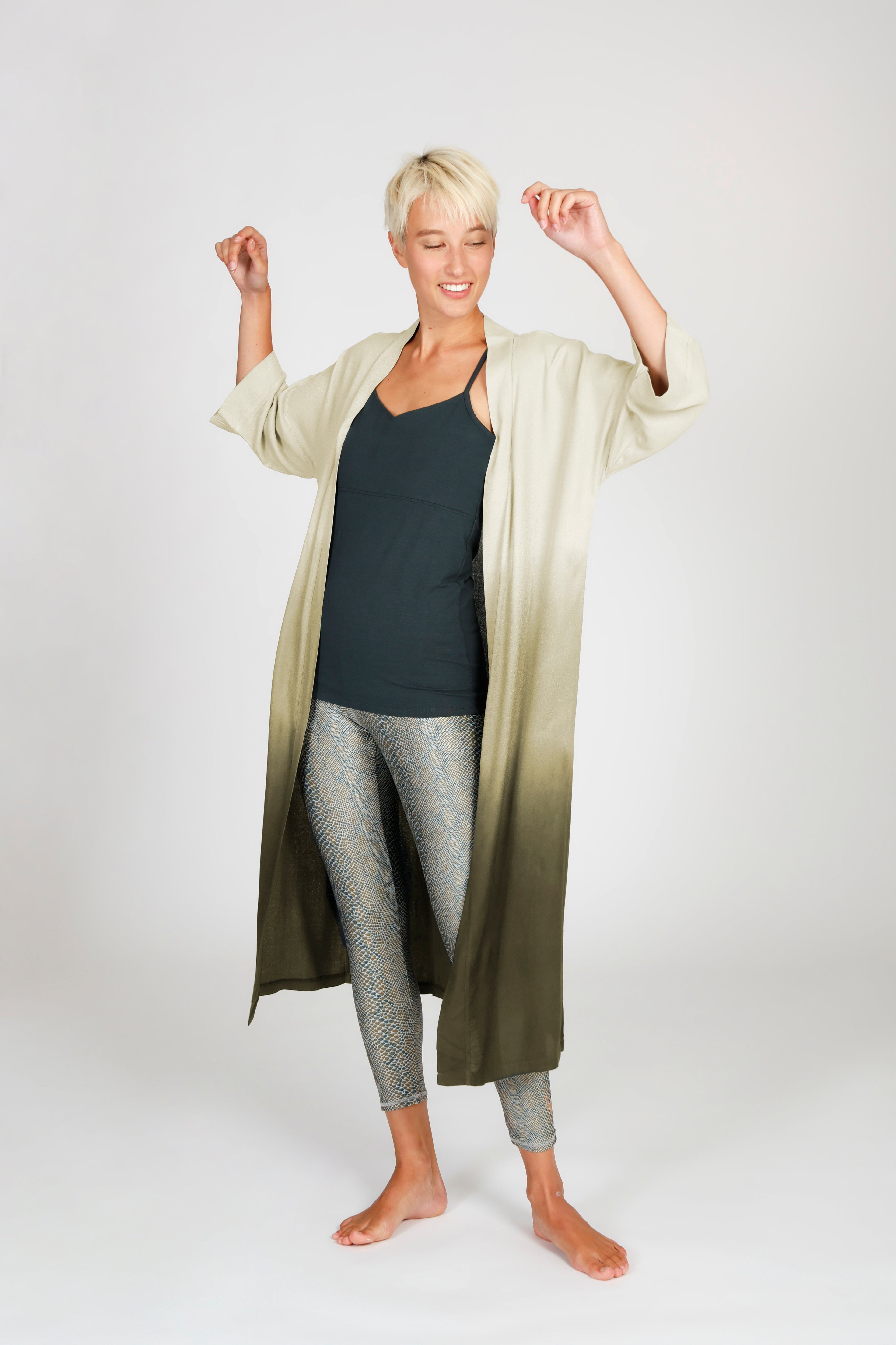 Kismet Kimono Green Shades
