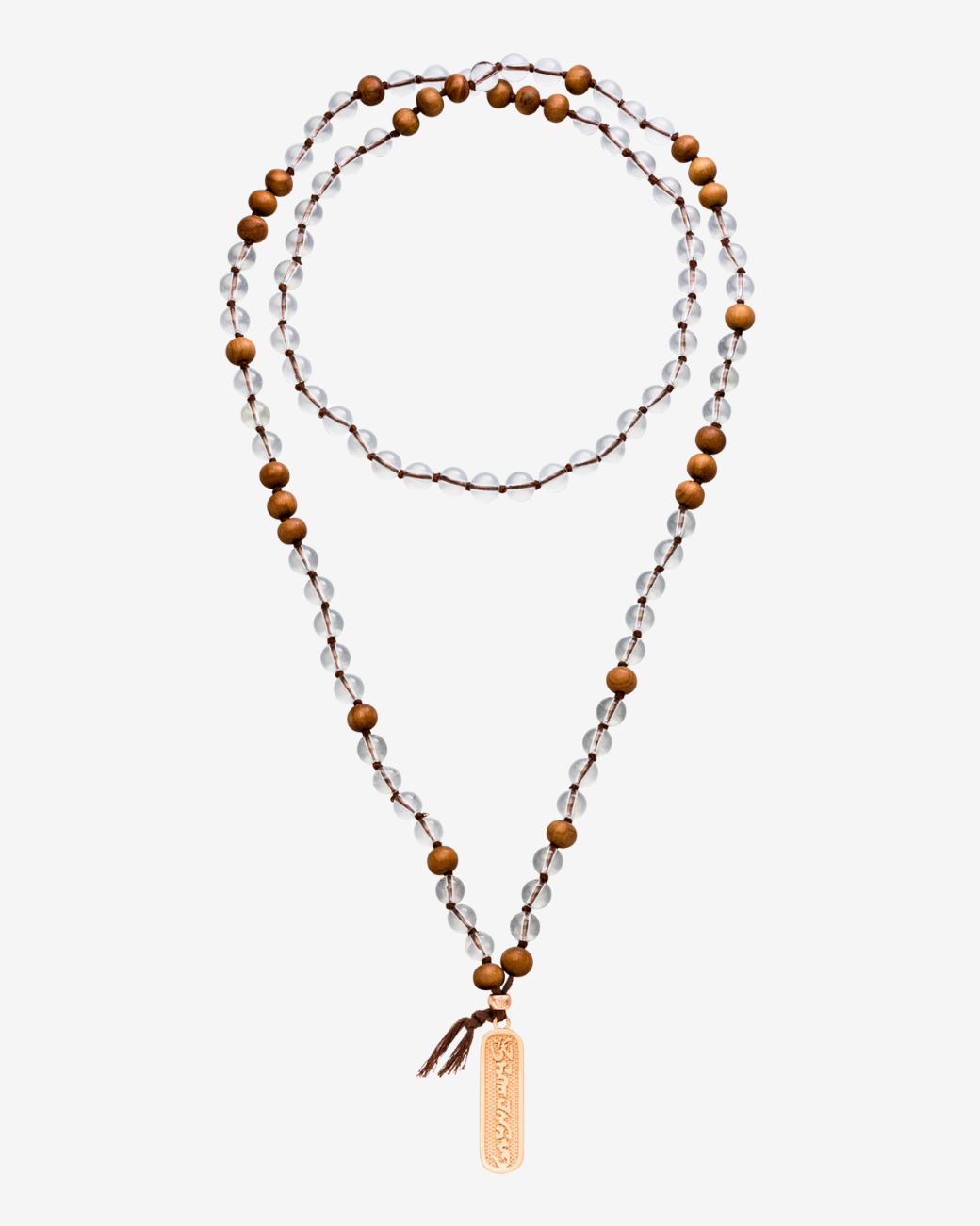 Mala Kette Clear Your Mind - Bergkristall