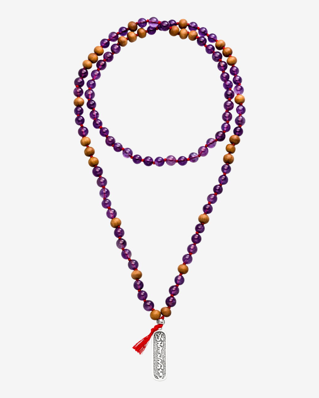 Mala Kette Achtsamkeit Amethyst