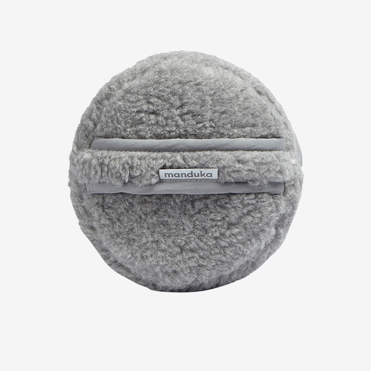 Manduka Yogabolster Rund Wolle - Grau