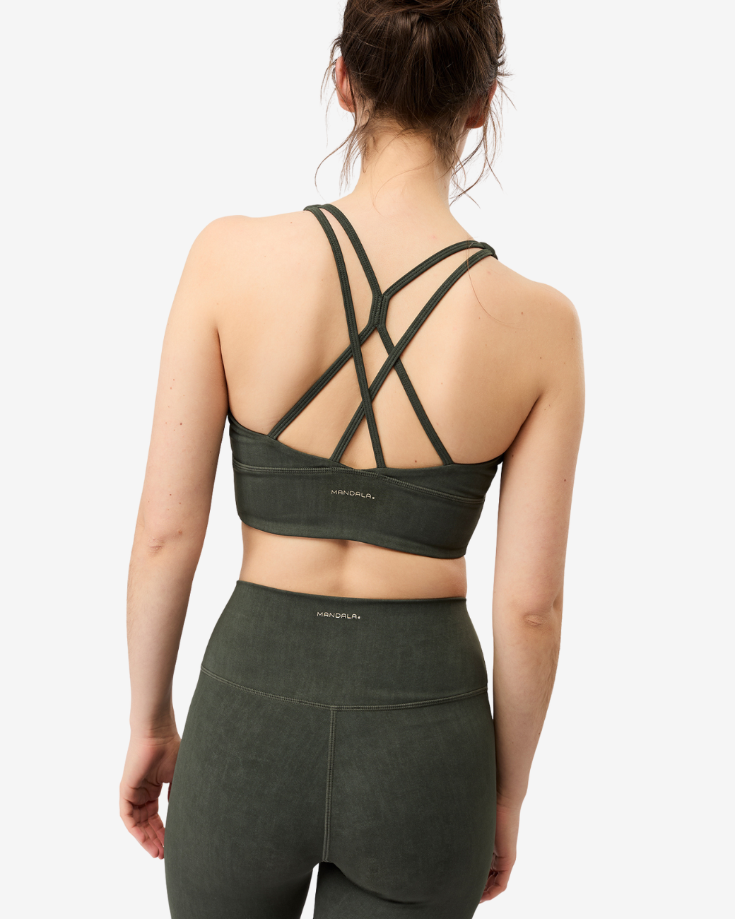 Mono Printed Bra Moss
