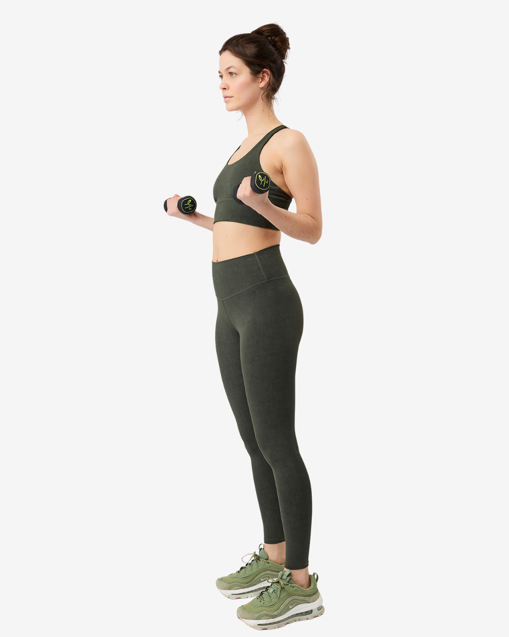 Mono Printed Bra Moss