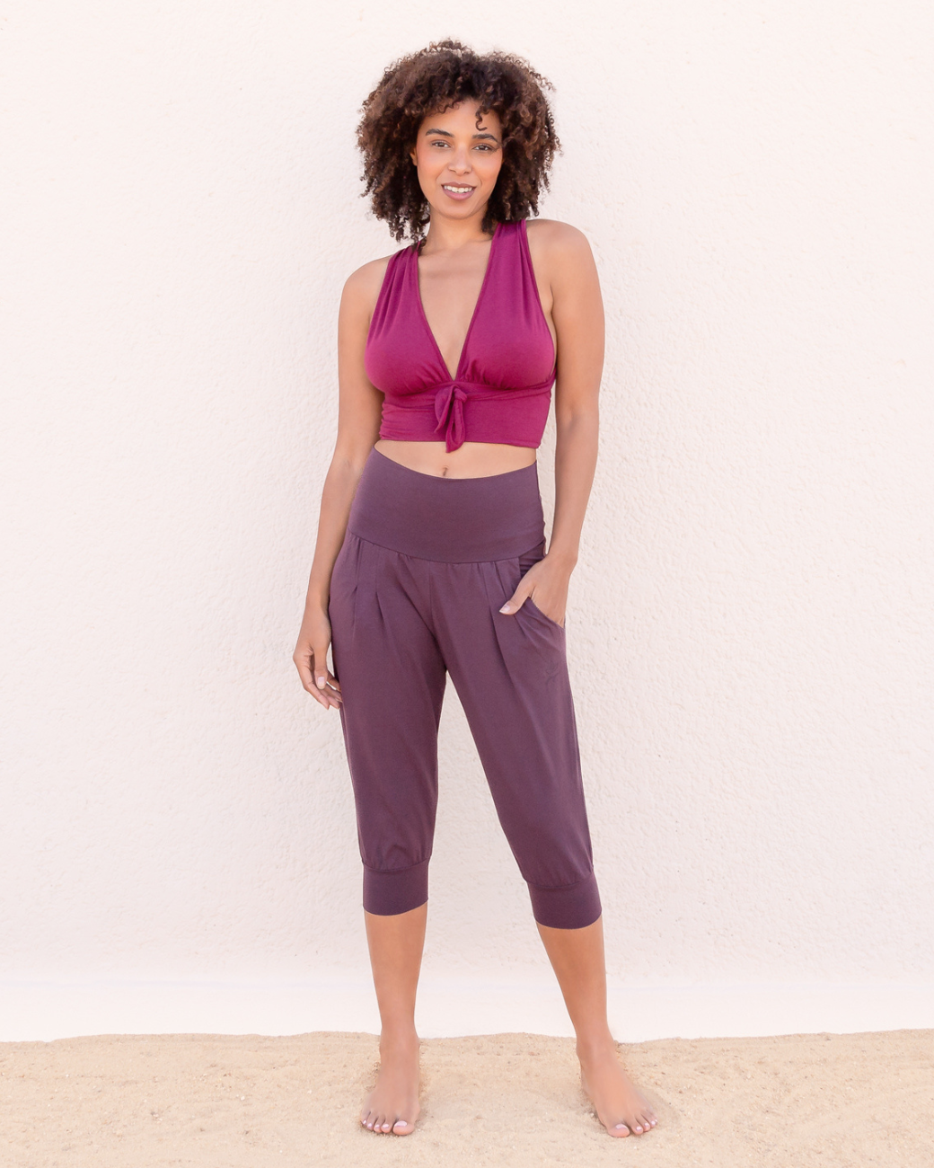 3/4 Pants Nidhi - Plum