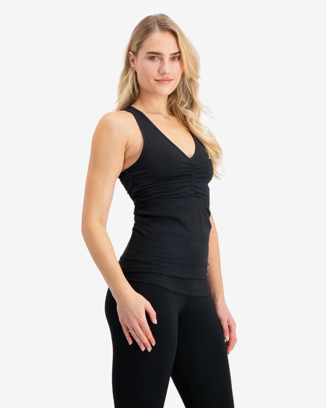 Anjea Yoga Sport Top - Onyx Black