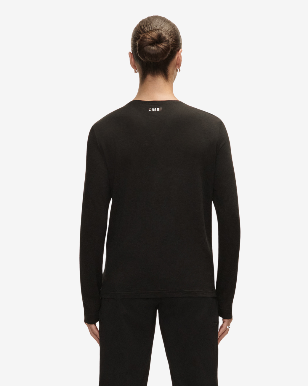 Langarmshirt Soft Texture - Black