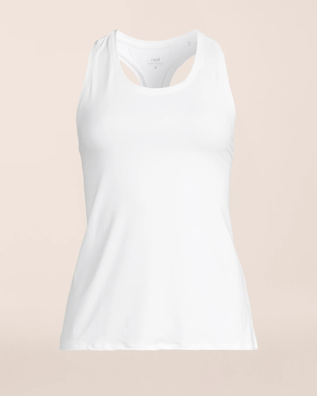 Essential Racerback Tank - White