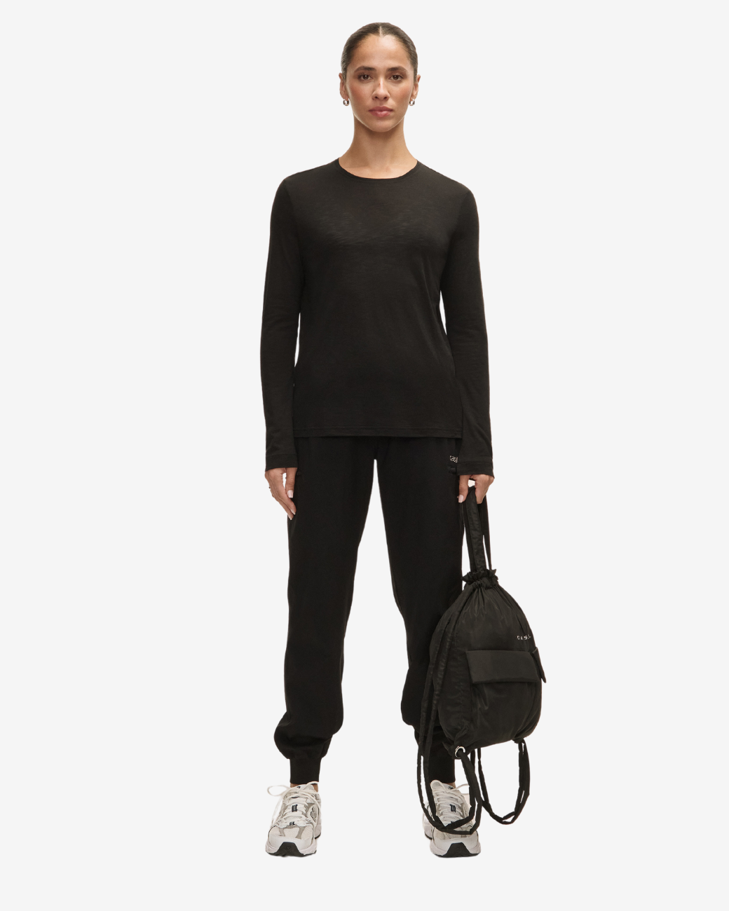 Langarmshirt Soft Texture - Black