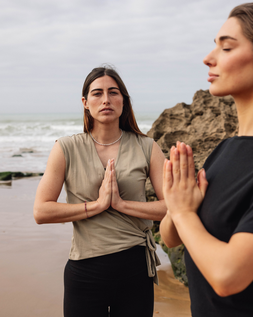 Aurora Wrap Top - Fern