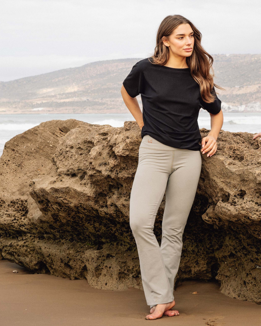 Budhi Short Sleeve Top - Onyx Black