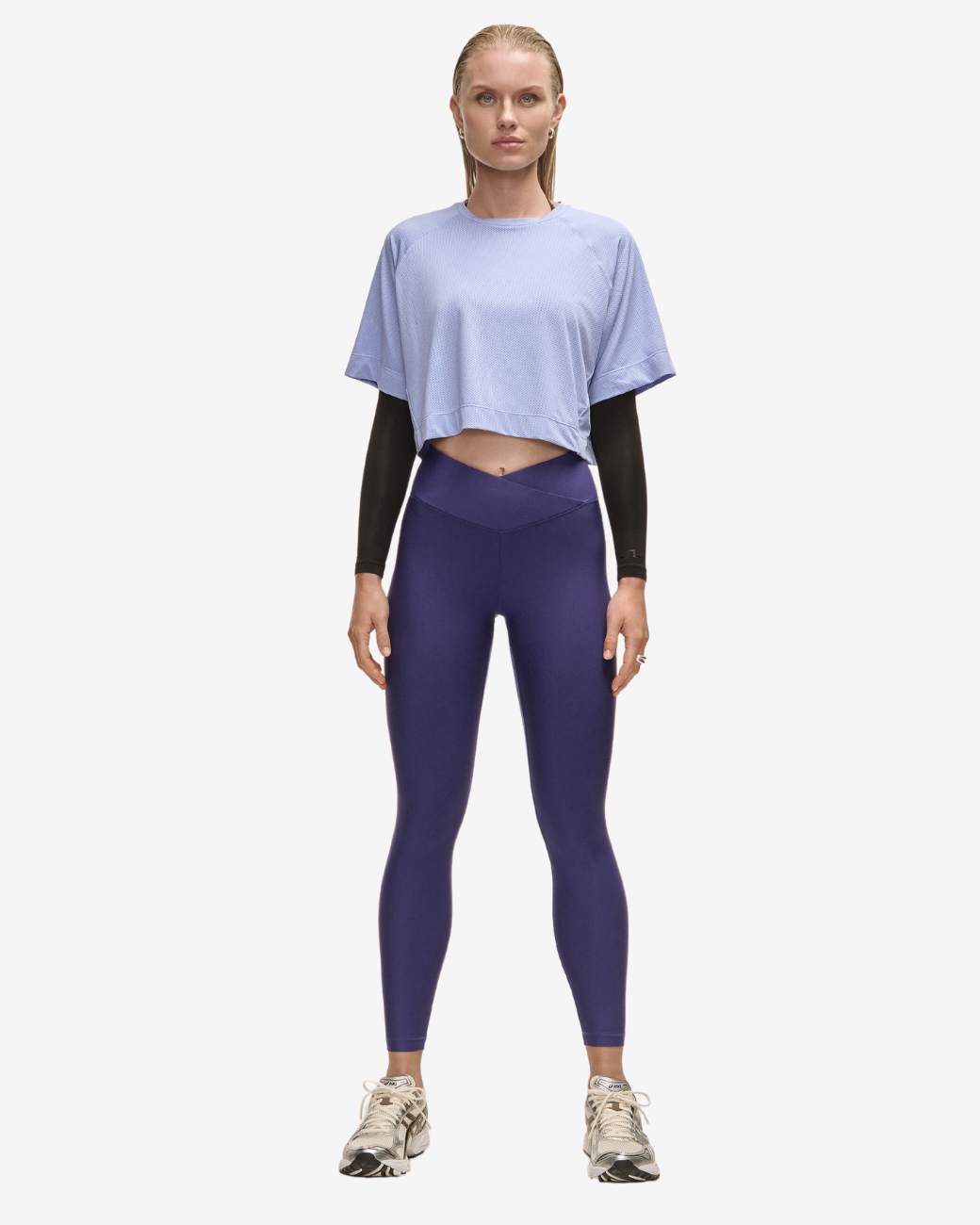 Leggings Overlap HW - Purple Eclipse