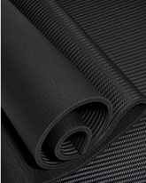 greenyogashop ENDURA Fitnessmatte in Schwarz mit 10mm Dicke und rutschfester, strukturierter Oberfläche