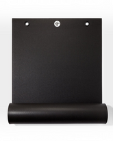 greenyogashop P/ROX Hybrid-Fitnessmatte in Schwarz mit 6mm Stärke und integrierten Ösen für intensives Training