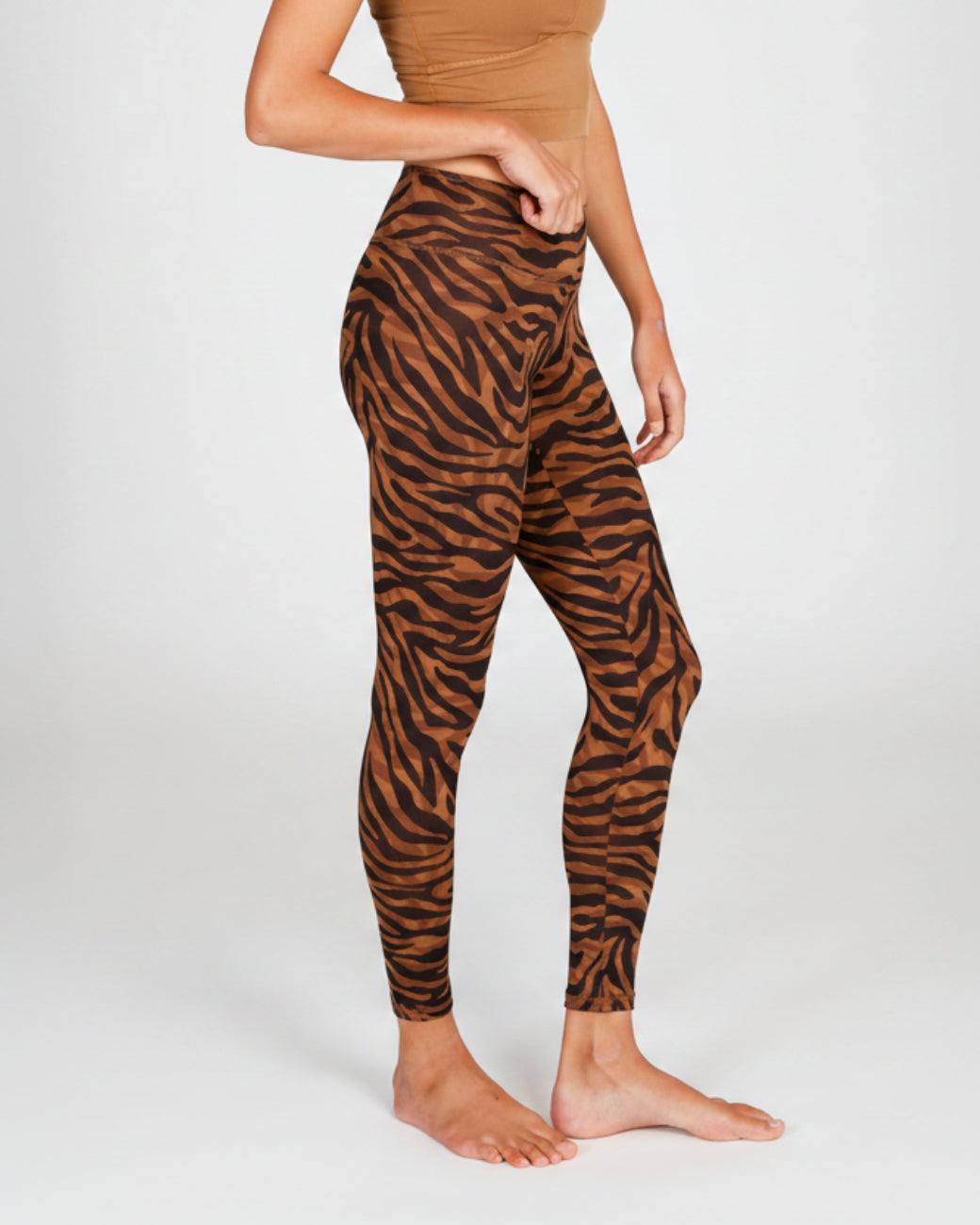 Yoga Leggings Ganga 7/8 Camou Brown