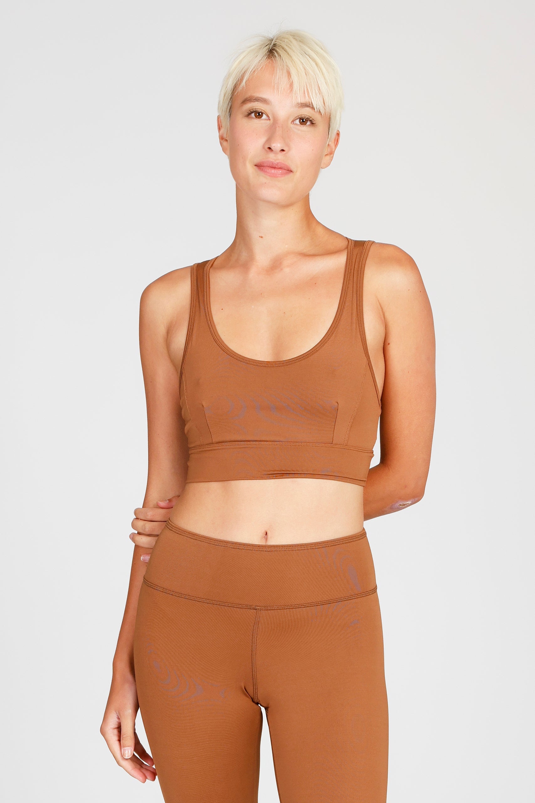 Yoga Bra Top Rami - Brown