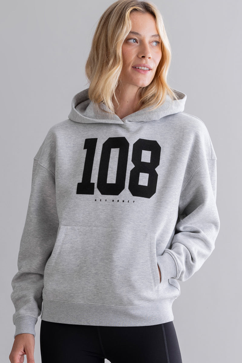 Hoodie Grey Melange 108