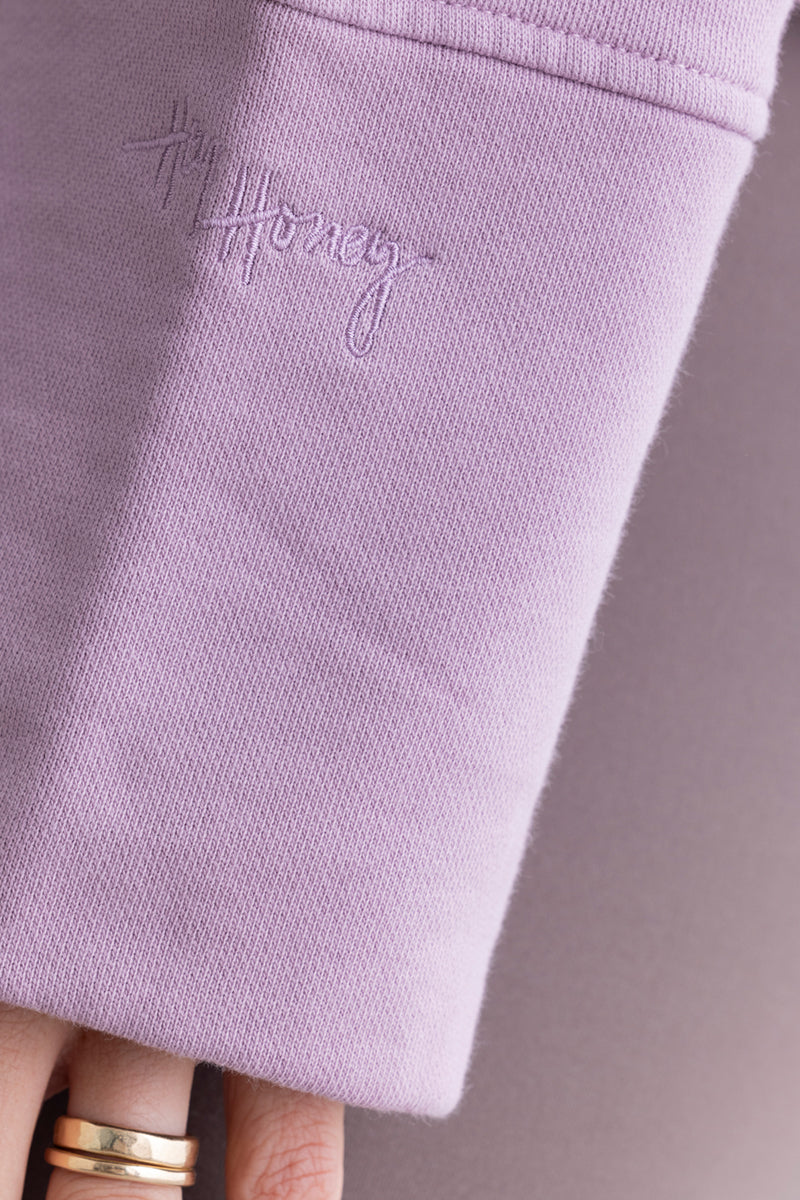 Open Edge Sweater Mauve