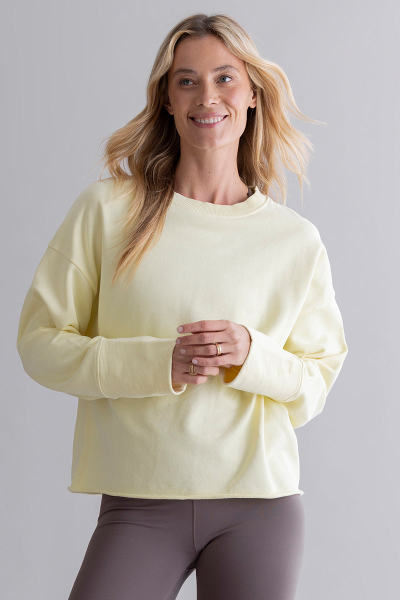 Open Edge Sweater Yellow