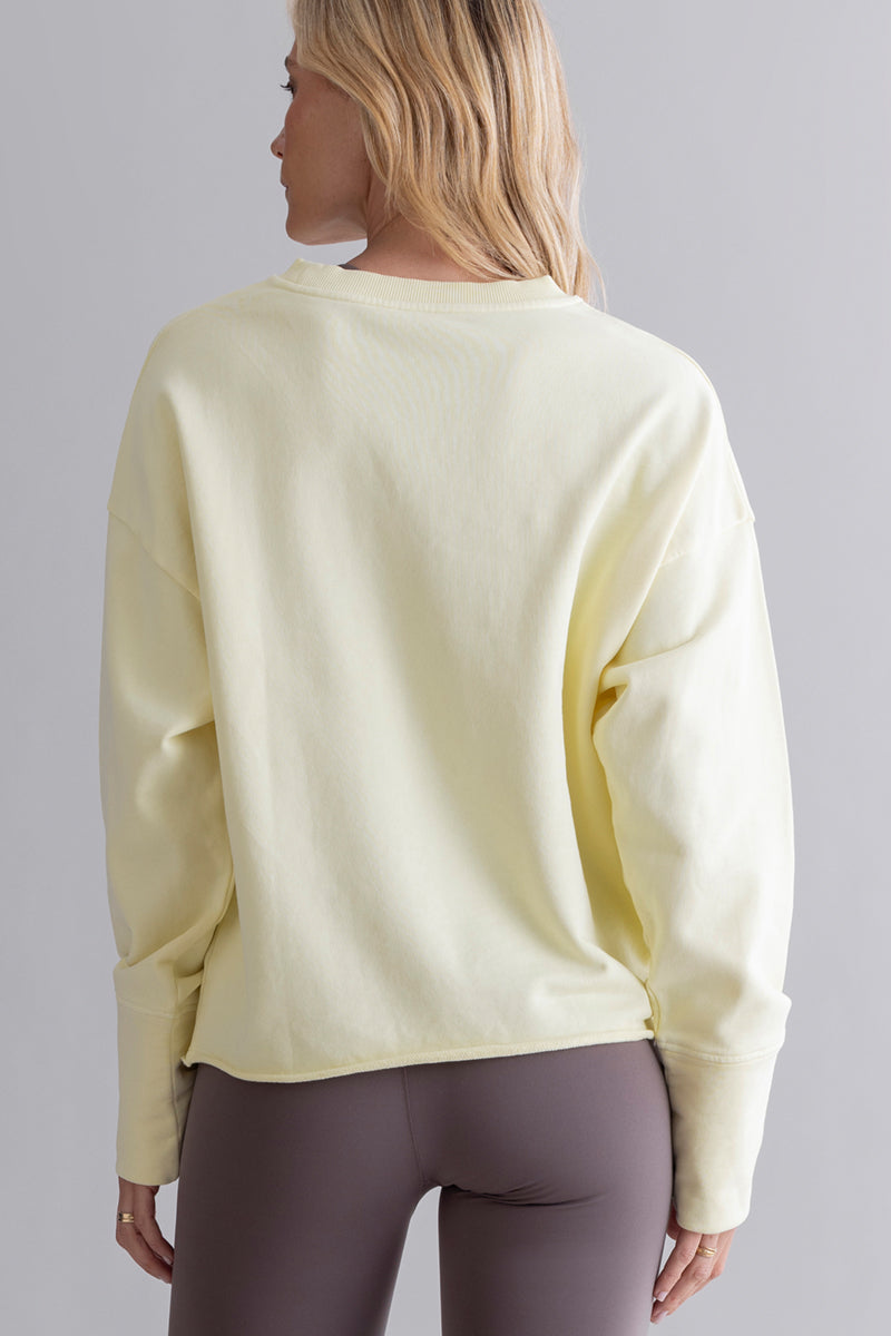 Open Edge Sweater Yellow