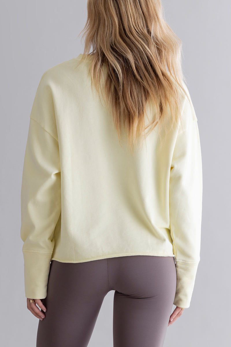 Open Edge Sweater Yellow