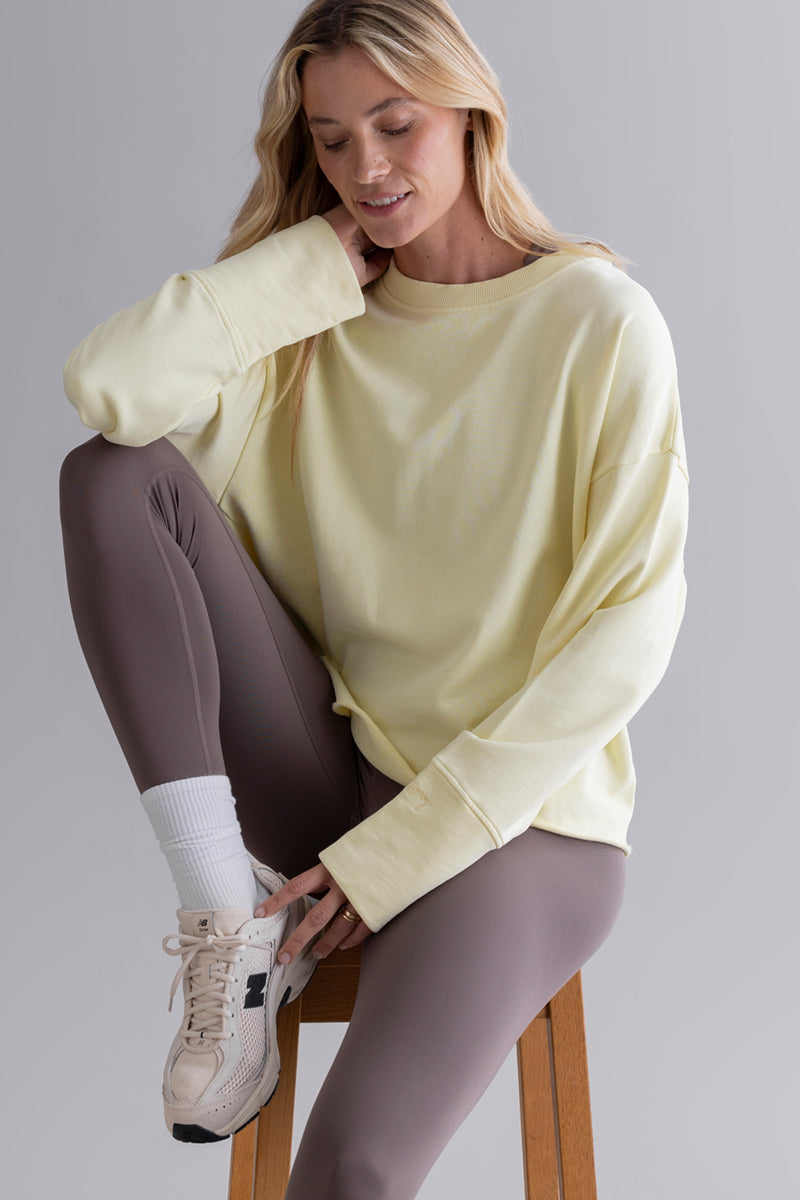 Open Edge Sweater Yellow