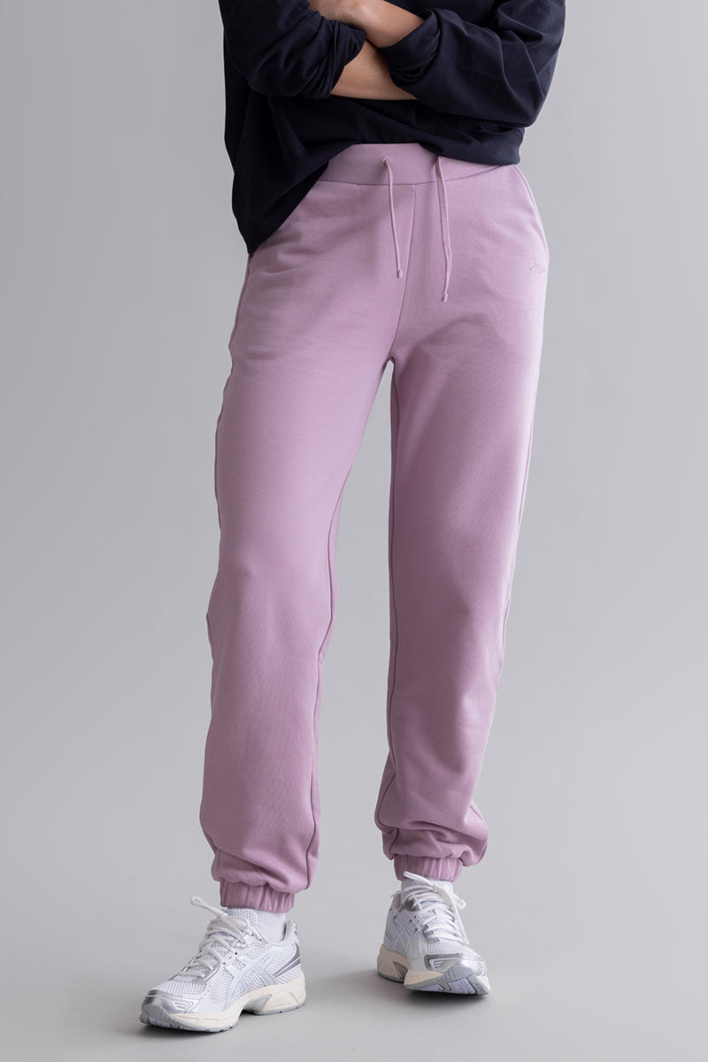 Cuff Sweat Pants - Mauve