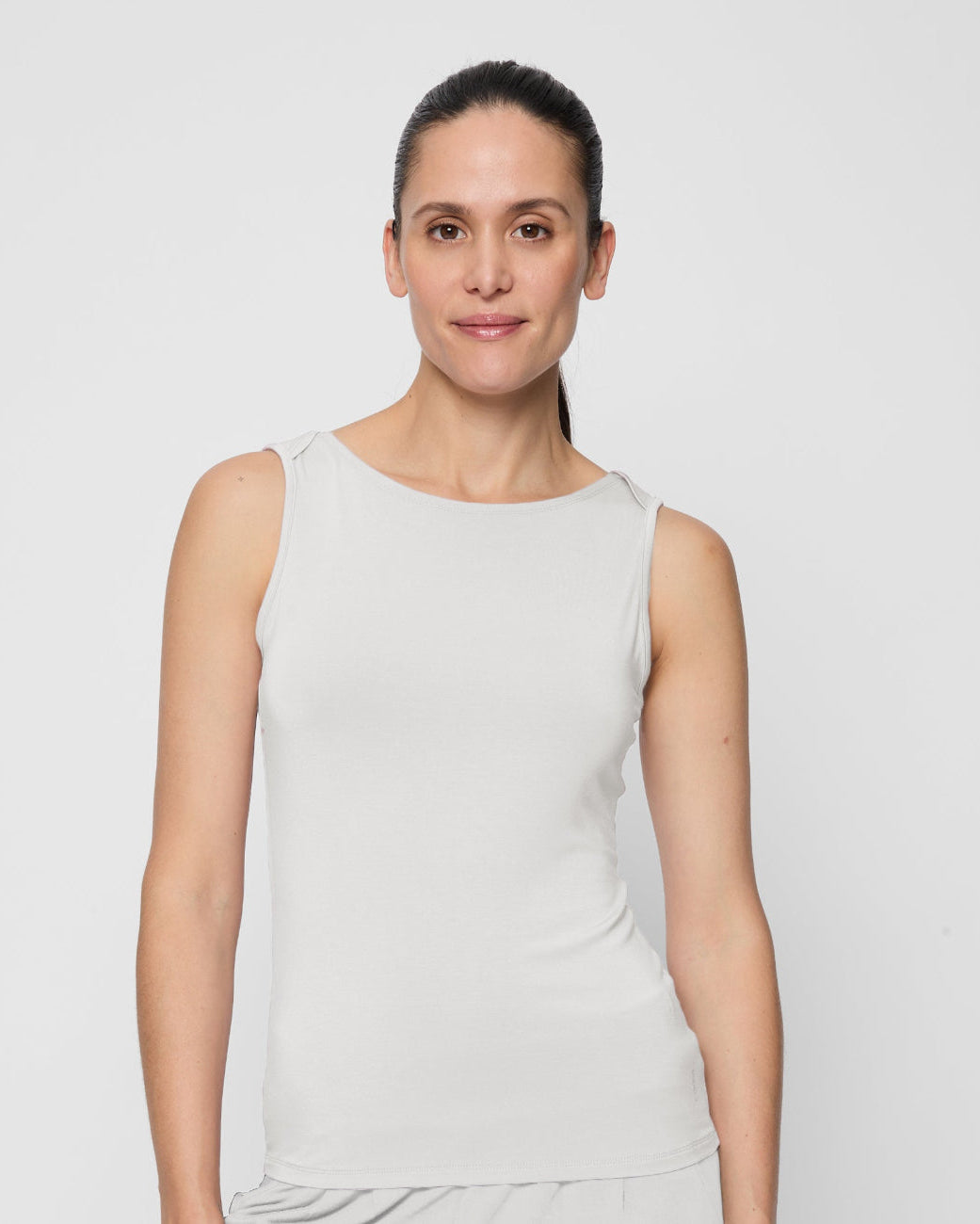 Boat Neck Top - Soft White