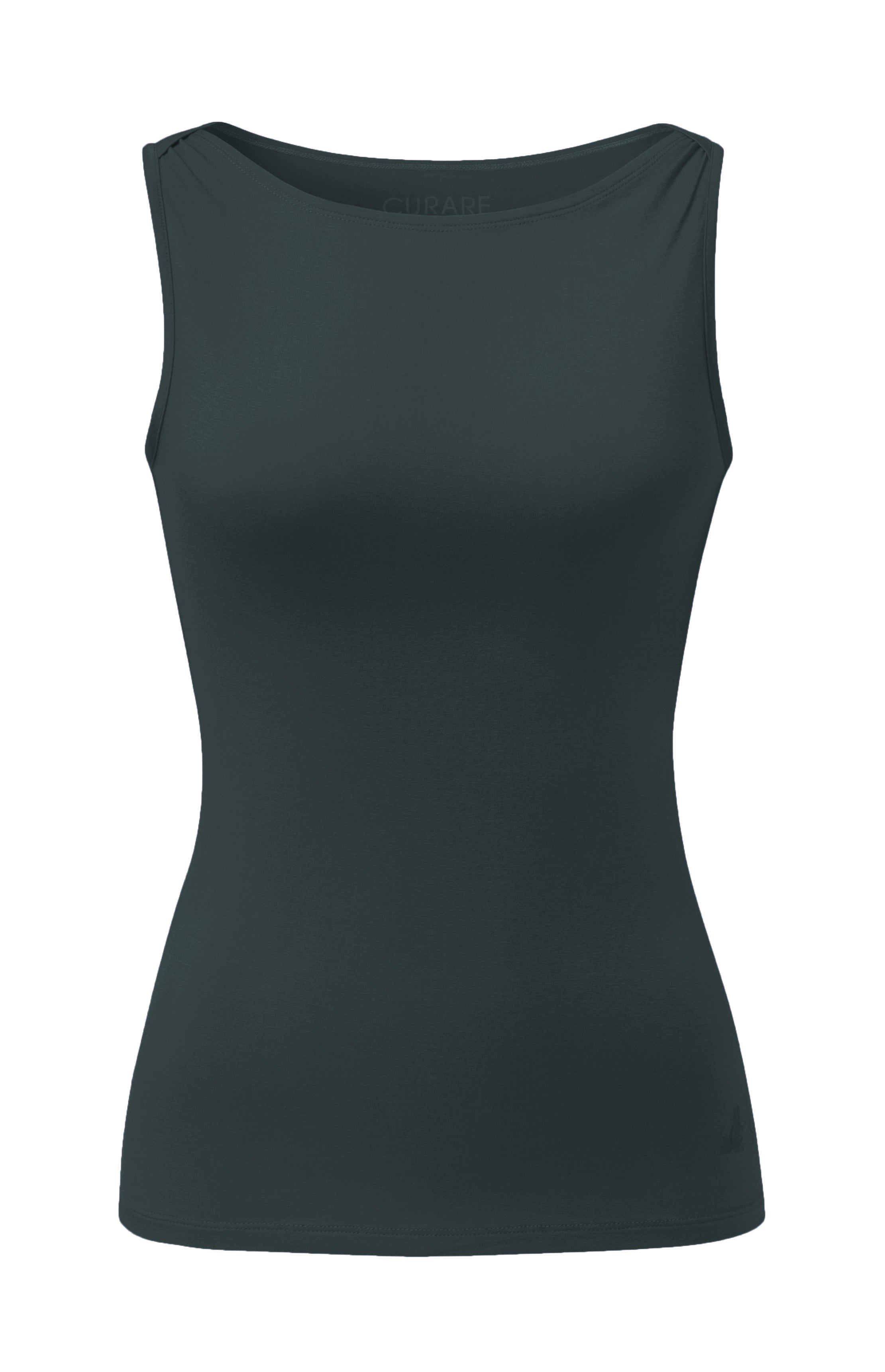 Boat Neck Top - Dark Forest