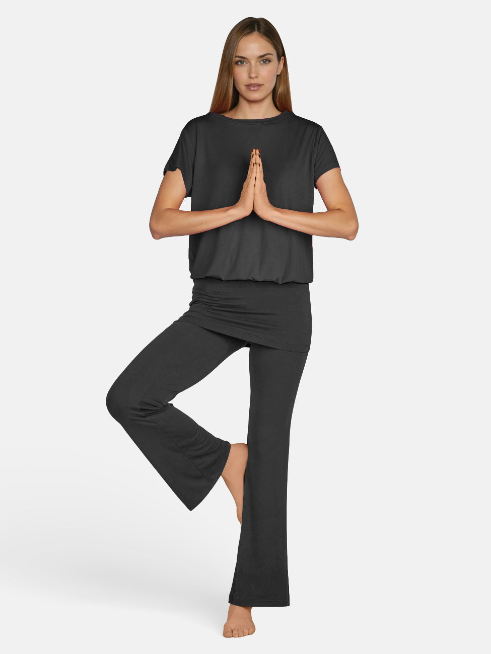 Top Round Neck -  Black