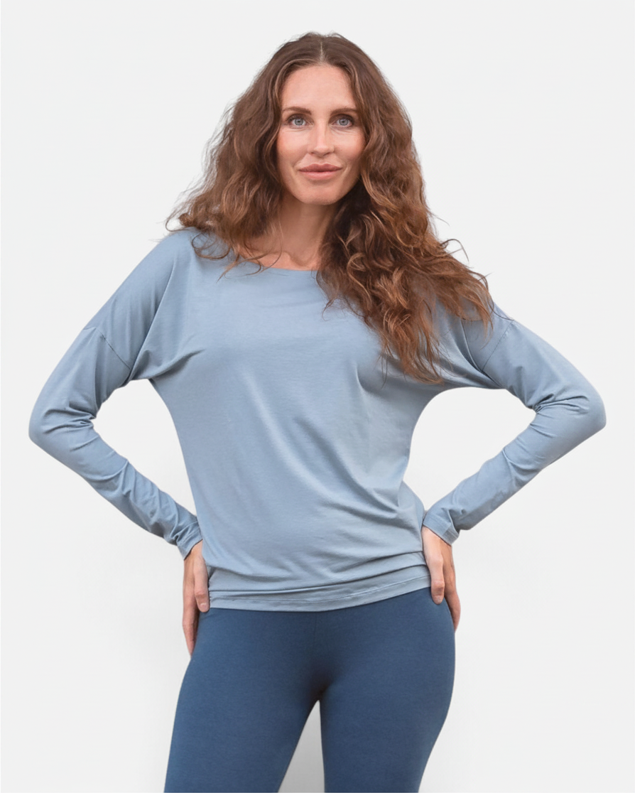 Longsleeve Pia - Washed Denim