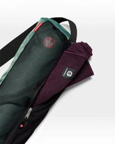 greenyogashop Yogatasche Breathe Easy in Salbeigrün mit atmungsaktivem Mesh-Design und verstellbarem Schultergurt