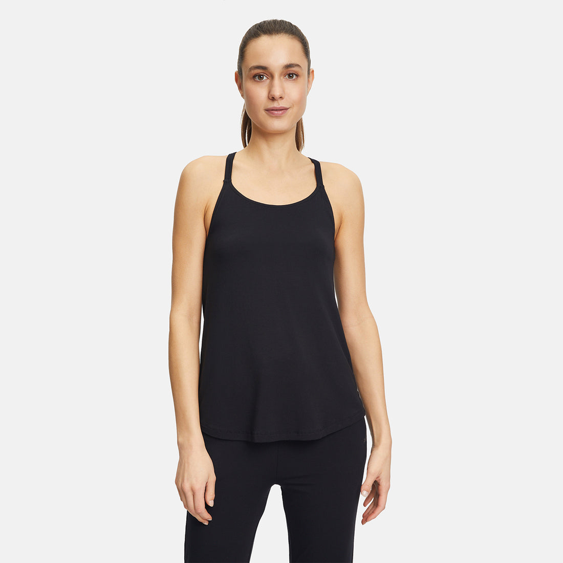 Curare Spaghetti Top mit Bra - Black