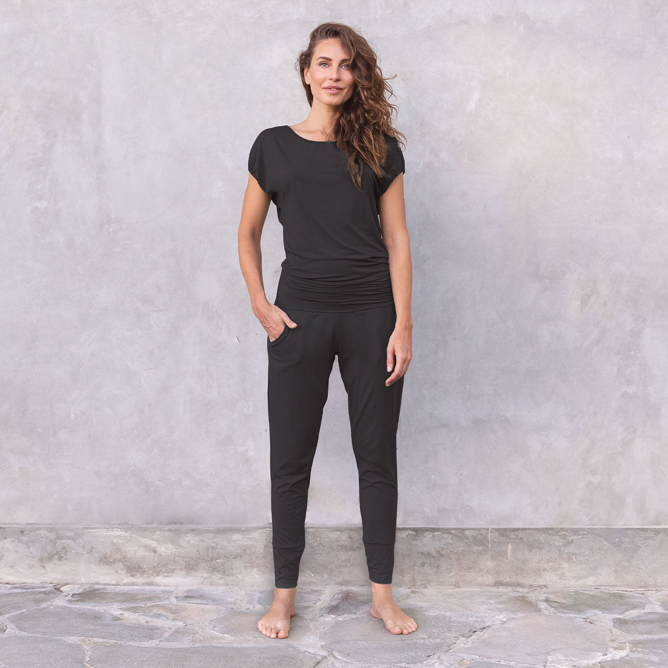 Jaya Organics Jumpsuit Raya Tencel - Black   