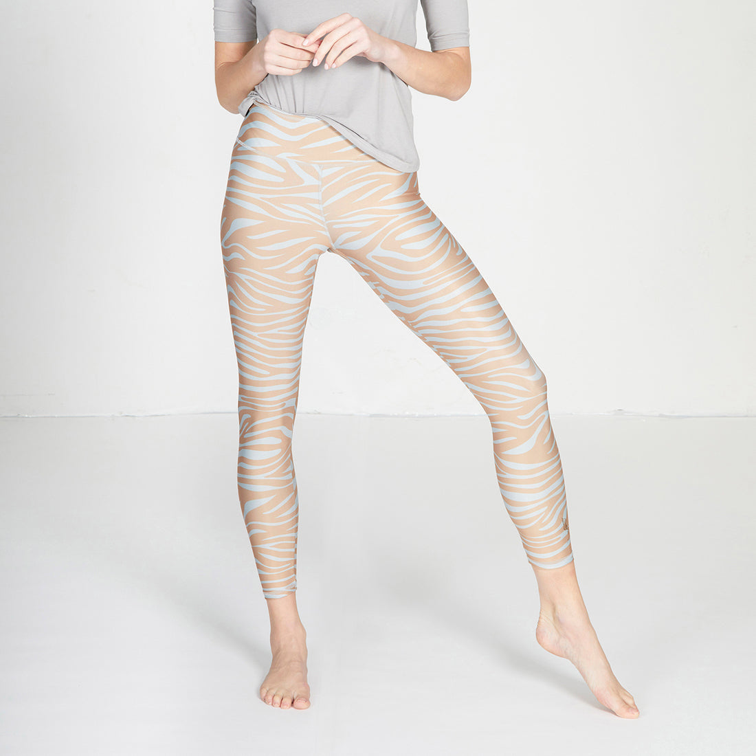 Leggings Lux light - Stone Sand Zebra