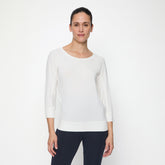 Curare 3/4 Boat Neck Shirt Soft - White   