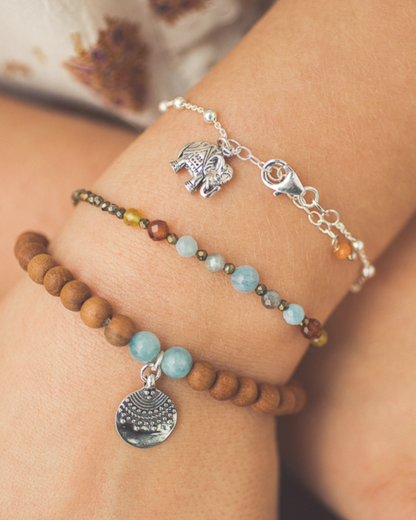 Armband Elefant Power - Silber