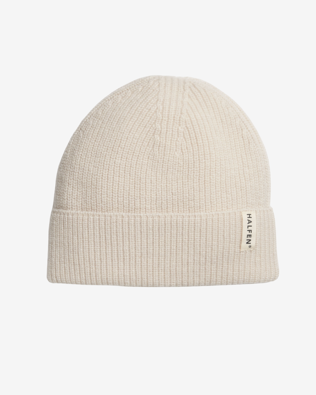Große Beanie Mütze - Beige