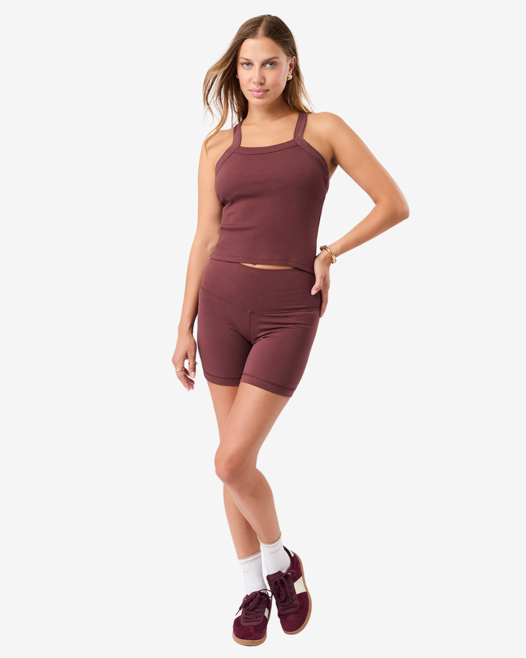 Biker Shorts - Rosewood